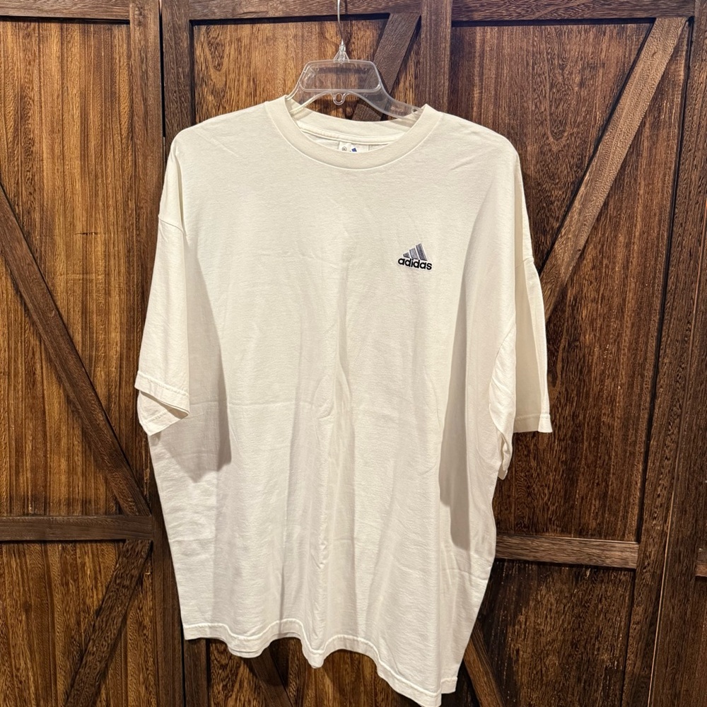 Adidas Men's Off-White Short Sleeve Tee 2XL